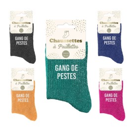 Chaussettes pailletées Gang de Pestes | Socks Story