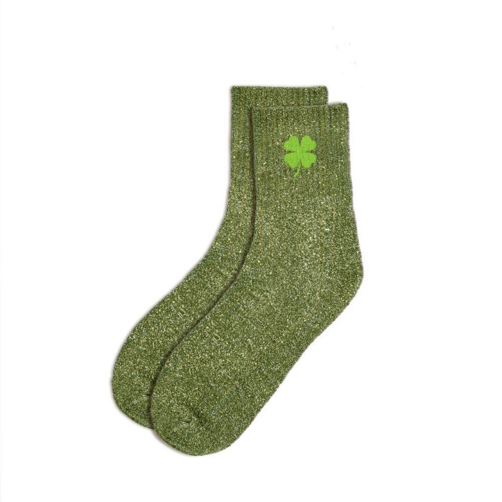 Chaussettes pailletées Trèfle Porte-Bonheur | Socks Story