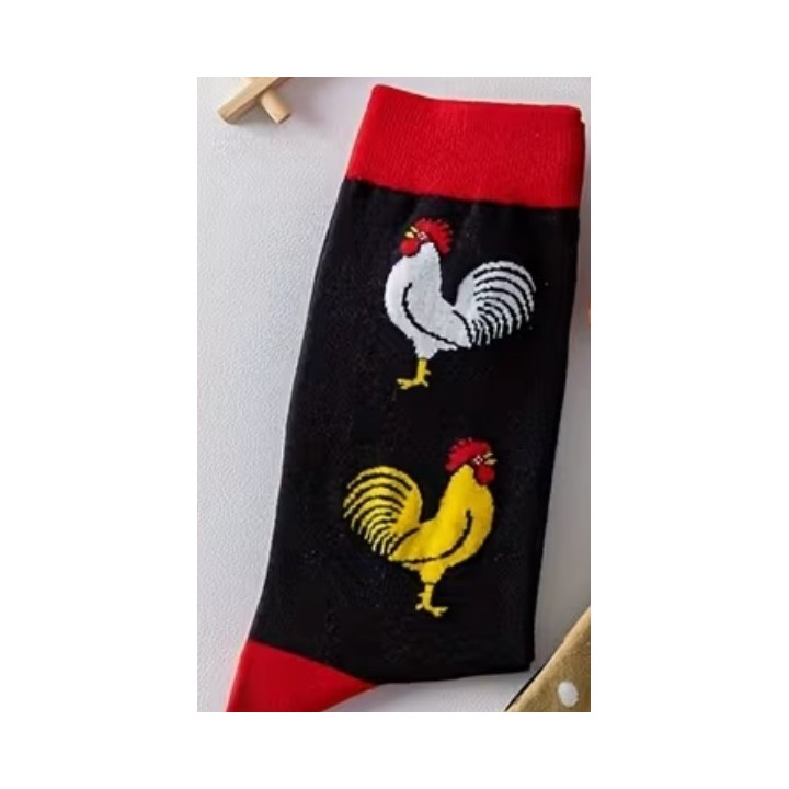 Chaussettes Poules & Coqs Fantaisie – Plusieurs Modèles | Socks Story