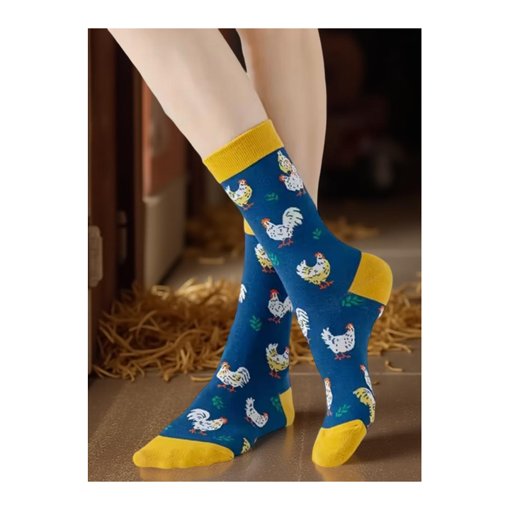 Chaussettes Poules & Coqs Fantaisie – Plusieurs Modèles | Socks Story