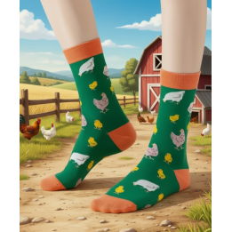 Chaussettes Poules & Coqs Fantaisie – Plusieurs Modèles | Socks Story