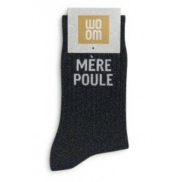 Chaussettes pailletées bleues Rebelle | Socks Story