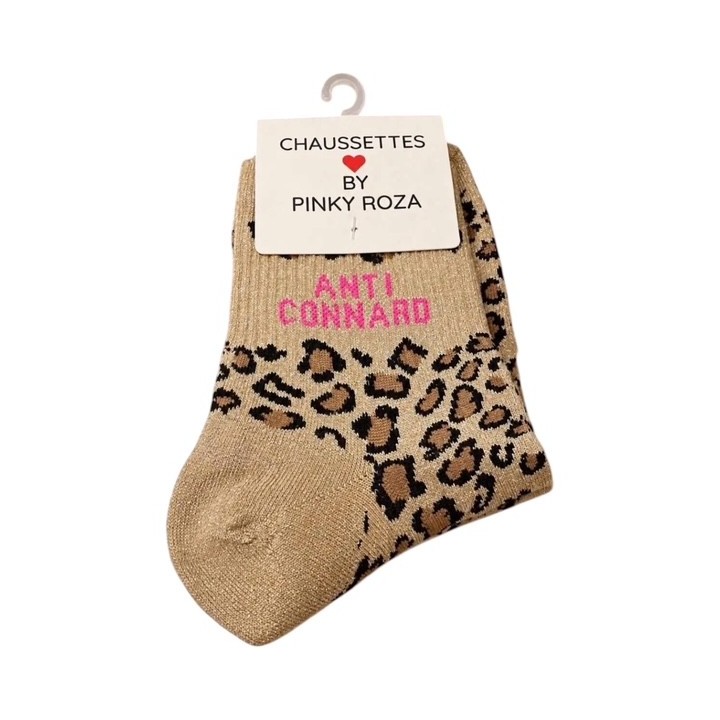 Chaussettes Anti Connard Léopard Femme | Socks Story