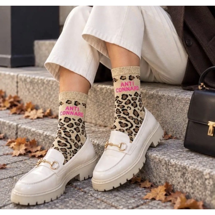 Chaussettes Anti Connard Léopard Femme | Socks Story