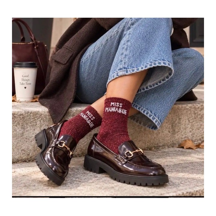 Chaussettes Mère Veilleuse à Paillettes | Socks Story