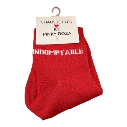 Chaussettes Indomptable Rouges à Paillettes | Socks Story