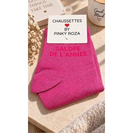 Chaussettes Salope de l’Année Roses à Paillettes | Socks Story