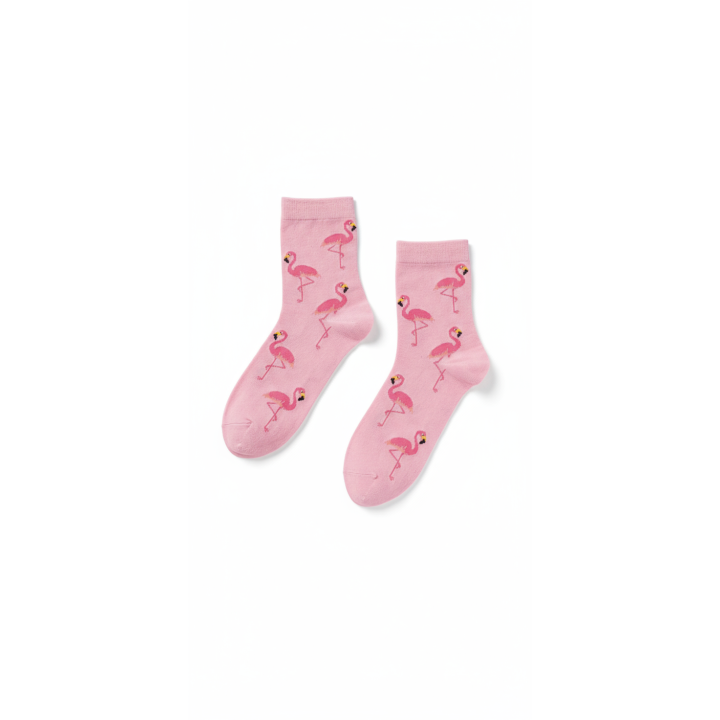 Chaussettes Flamants Roses Femme Fantaisie | Socks Story