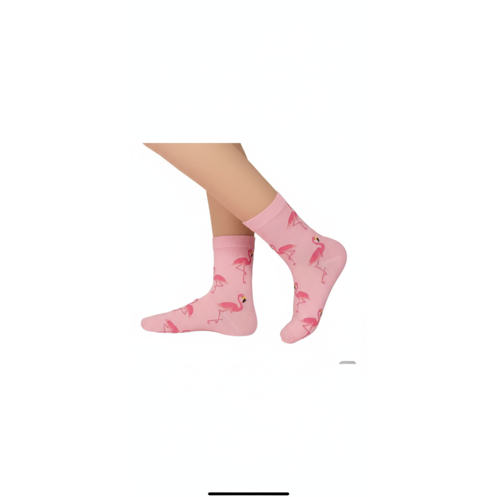 Chaussettes Flamants Roses Femme Fantaisie | Socks Story