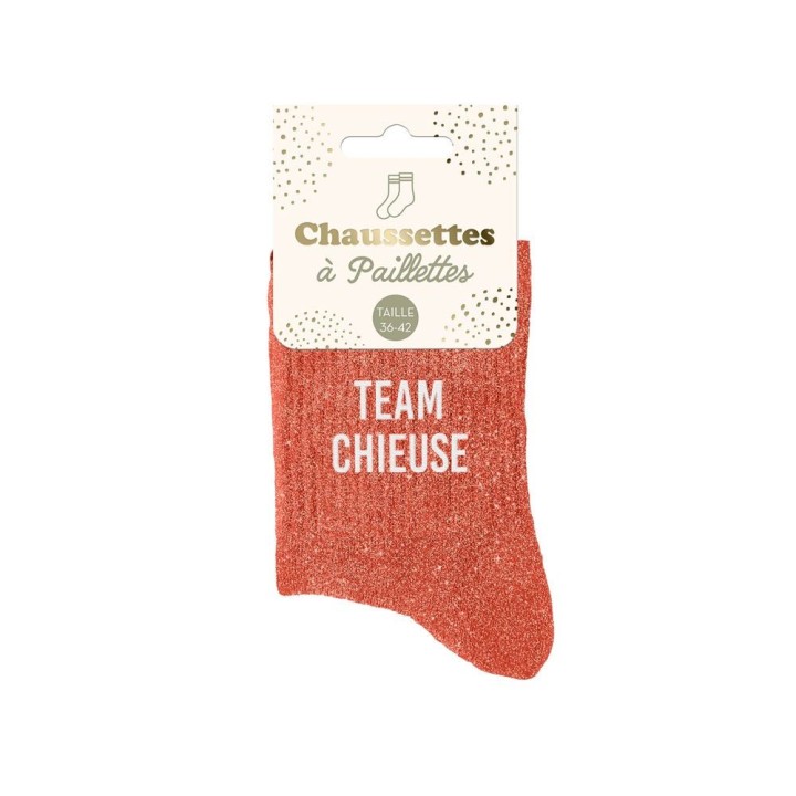 Chaussettes pailletées Reine des gaffes | Socks Story