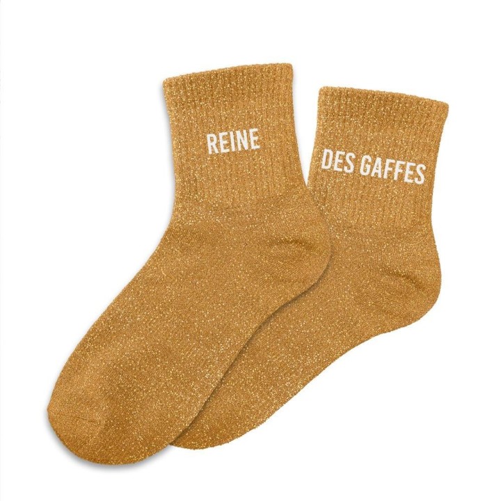Chaussettes pailletées Reine des gaffes | Socks Story