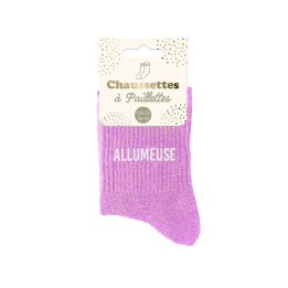 Chaussettes pailletées allumeuse | Socks Story