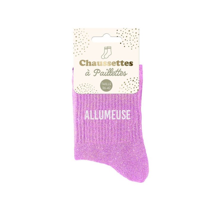 Chaussettes pailletées allumeuse | Socks Story
